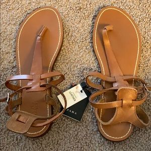 Zara leather sandals
